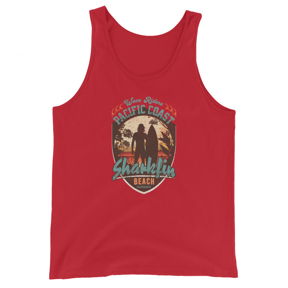 Pacific Coast Sharkfin Beach Men's Tank Top Red