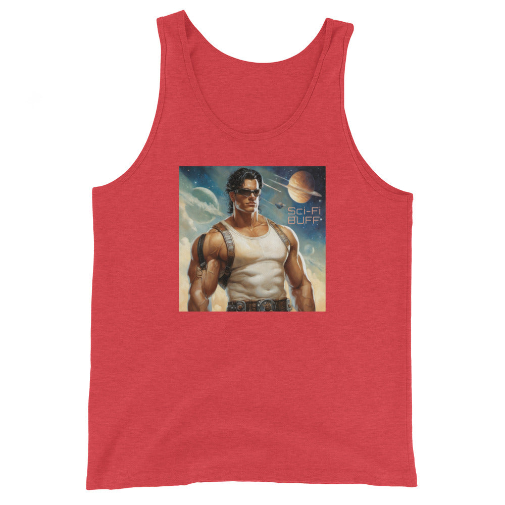 Sci-Fi Fan Men's Tank Top - Sci-Fi Buff Red Triblend