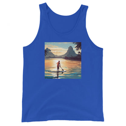 Paddleboarding Paradise Men's Tank Top True Royal