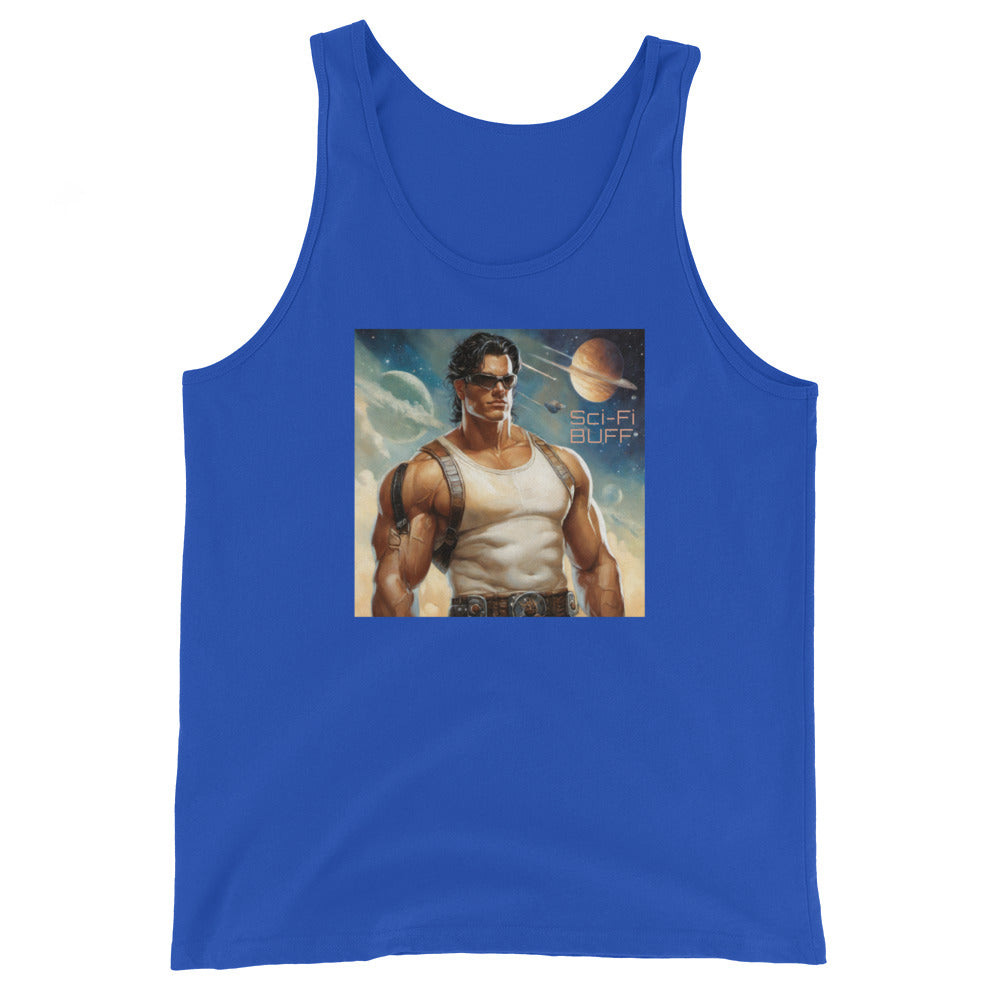 Sci-Fi Fan Men's Tank Top - Sci-Fi Buff True Royal