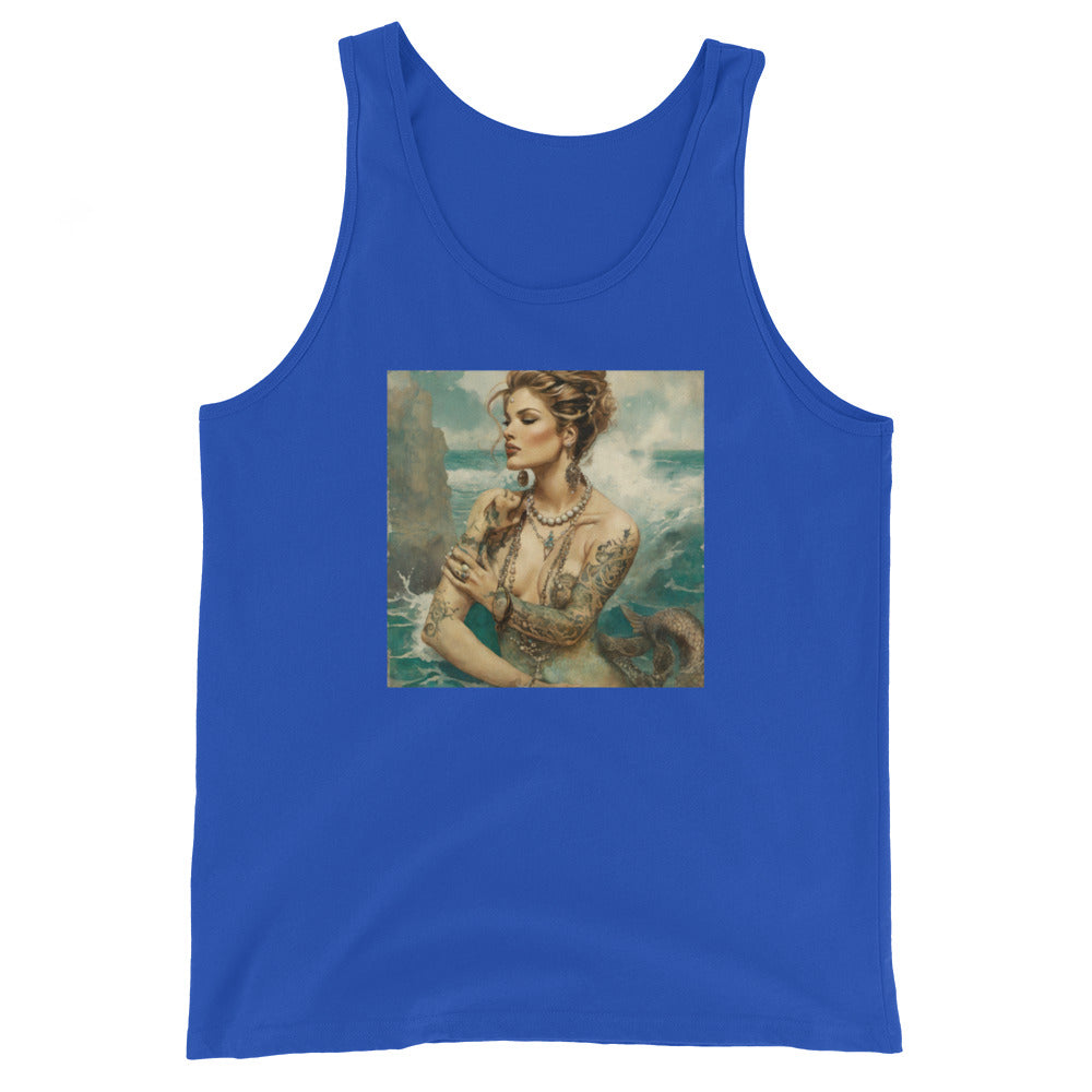 Mermaid with Tattoos Men's Tank Top True Royal