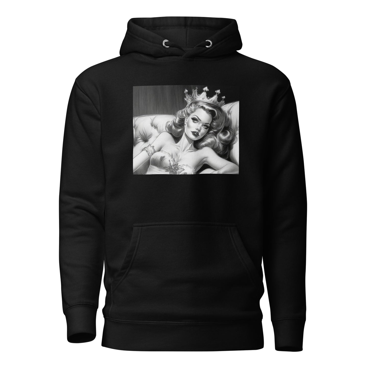 50's Pinup Men's Hoodie Black