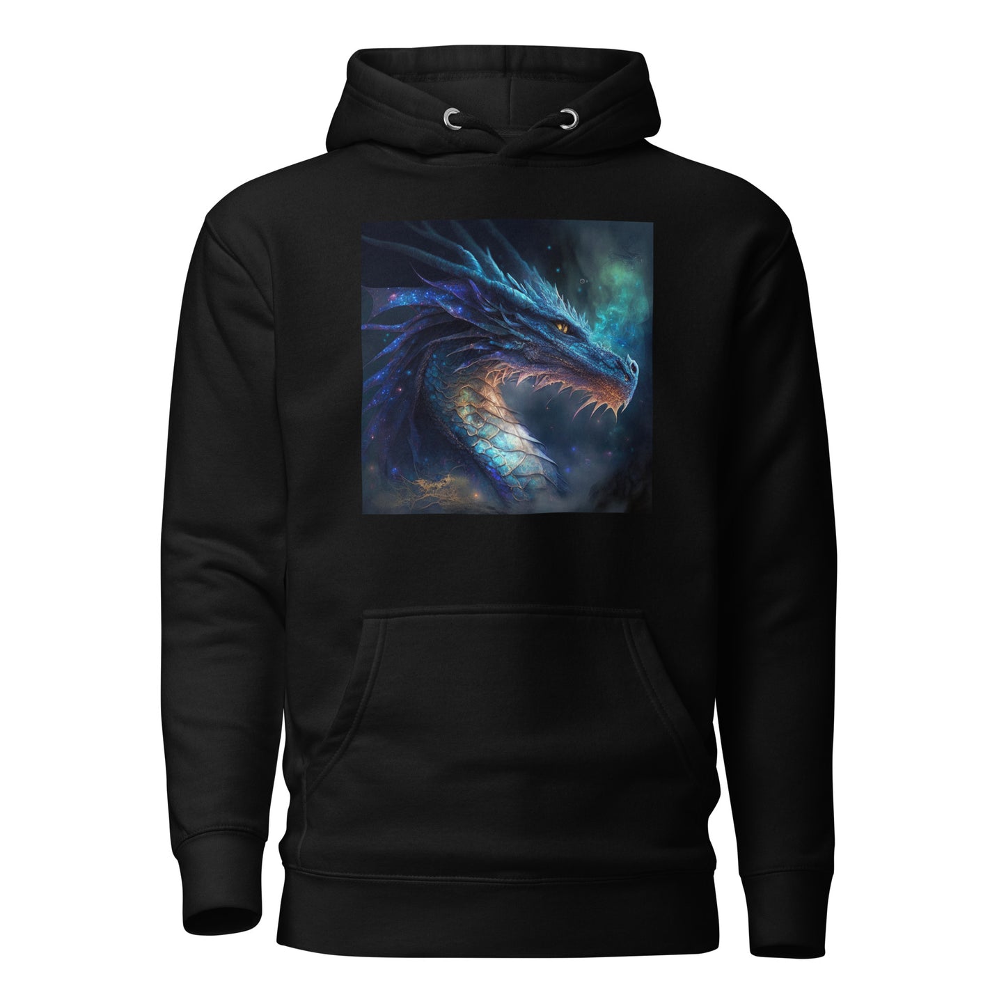 Blue Dragon Men's Fantasy Hoodie Black