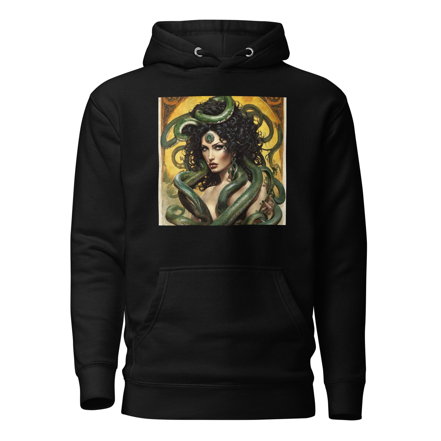 Enchanting Medusa Men's Mythology Hoodie Black