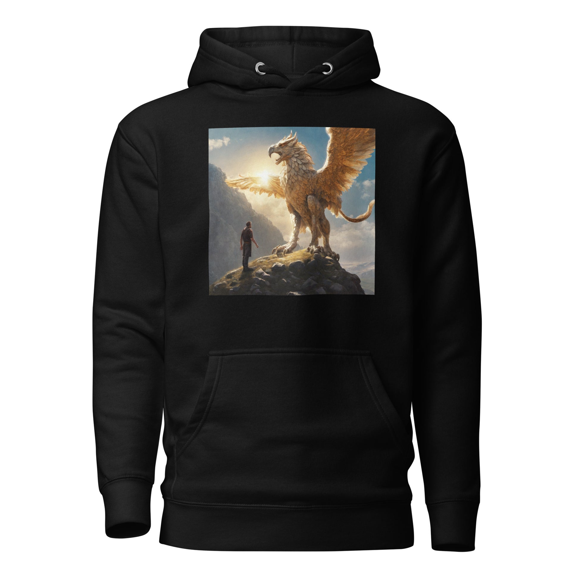 Warrior vs. Griffin Men's Hoodie Black