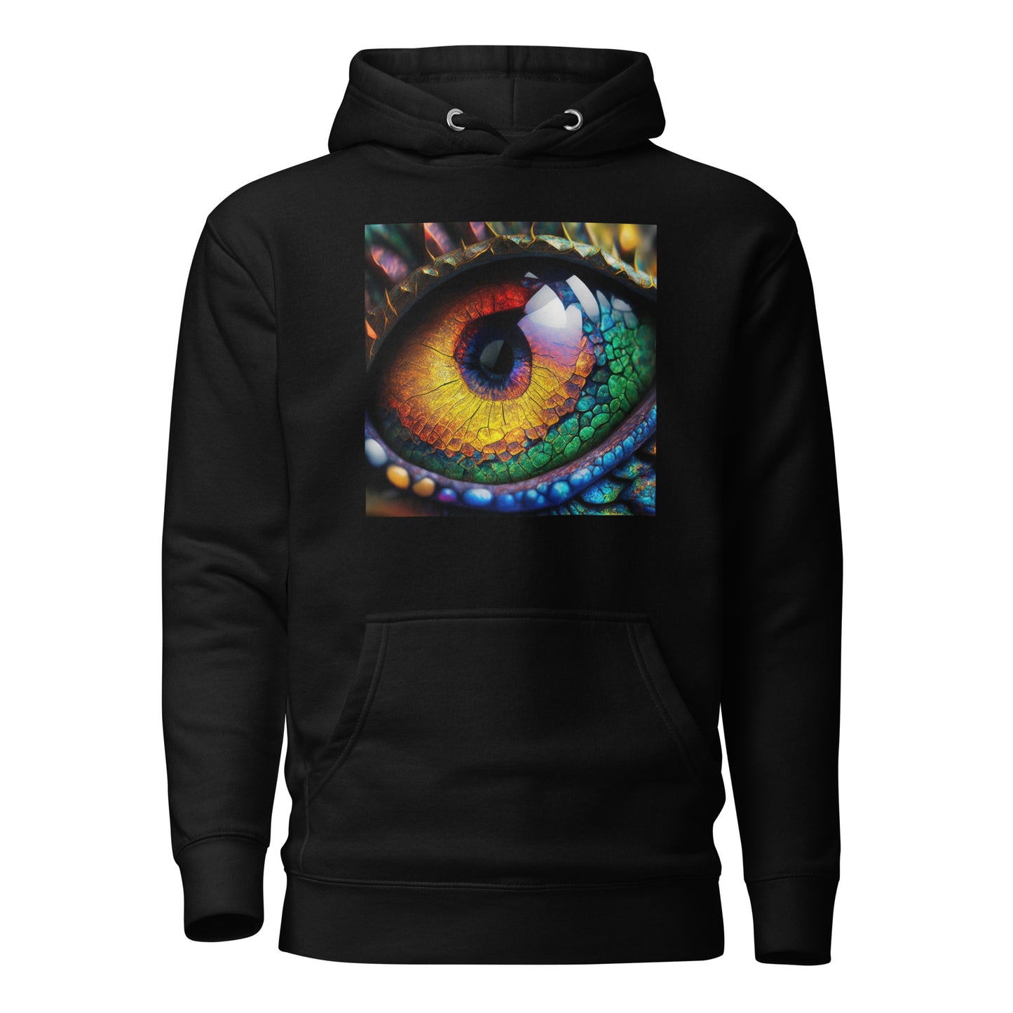 Dragon's Eye Men's Fantasy Hoodie Black