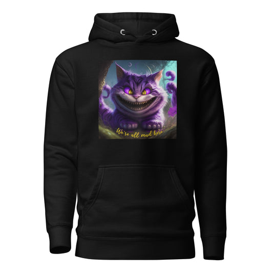 We're All Mad Here Cheshire Cat Men's Hoodie Black