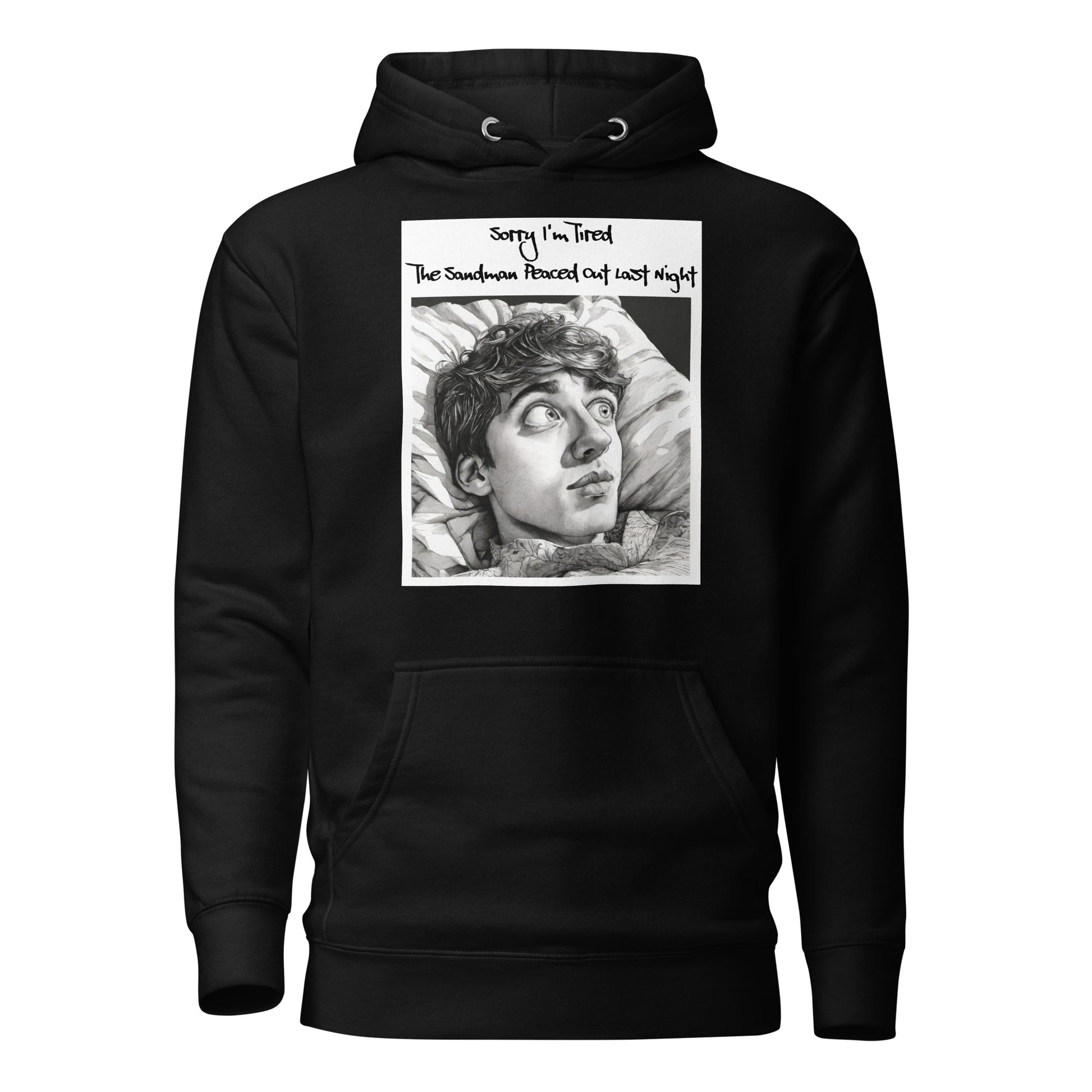 Sandman Peaced Out Men's Funny Hoodie Black