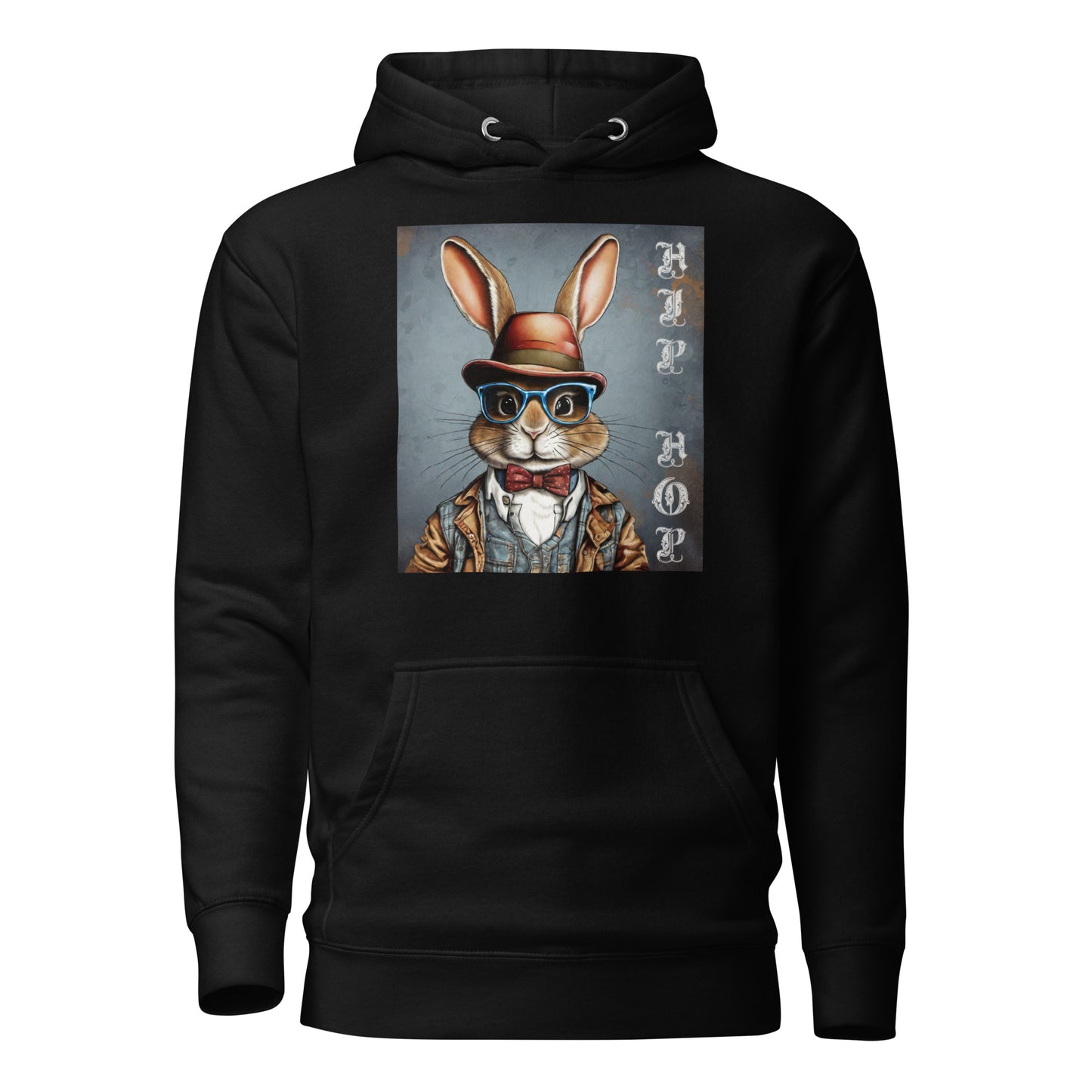 Hip Hop Men's Funny Hoodie Black