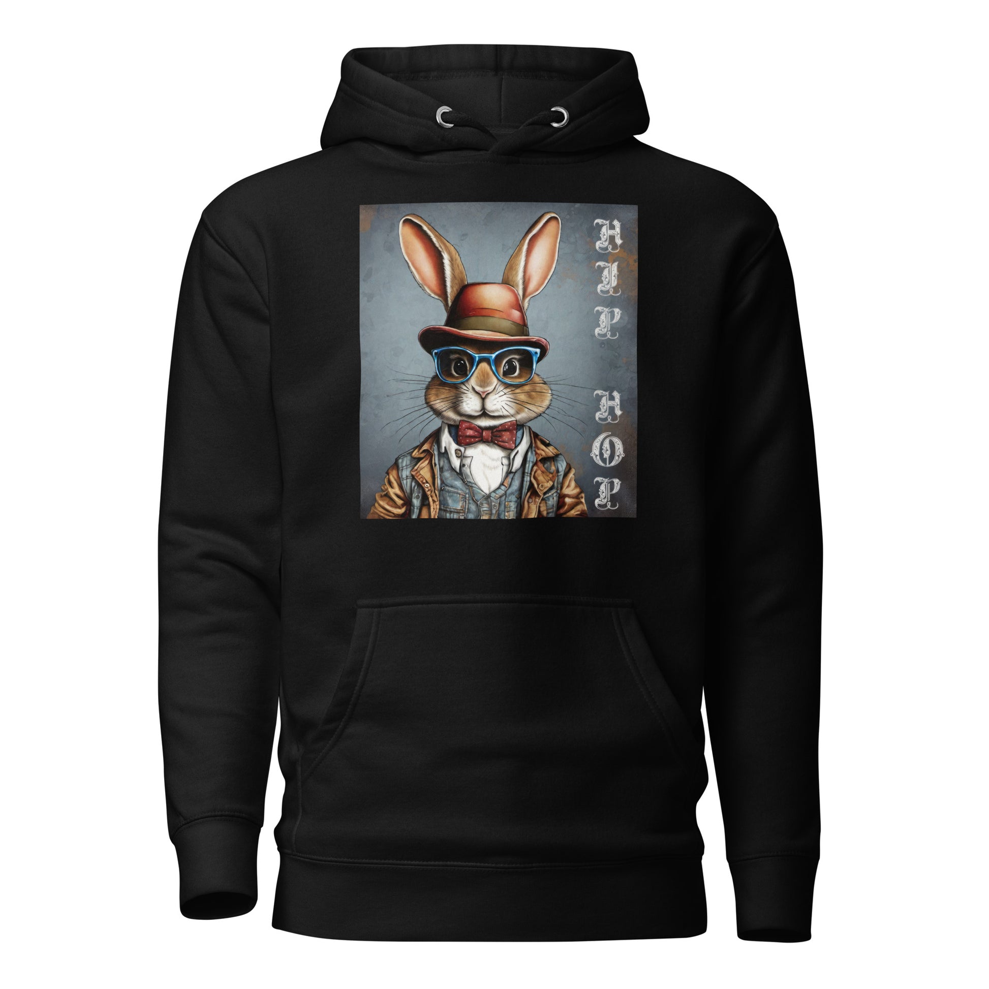 Hip Hop Men's Funny Hoodie Black