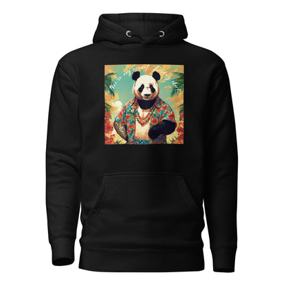 Casual Friday Panda Men's Funny Hoodie Black