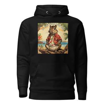 Casual Friday Squirrel Men's Funny Hoodie Black