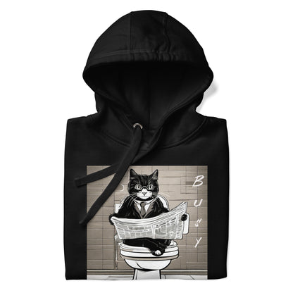 Busy Cat Men's Funny Hoodie