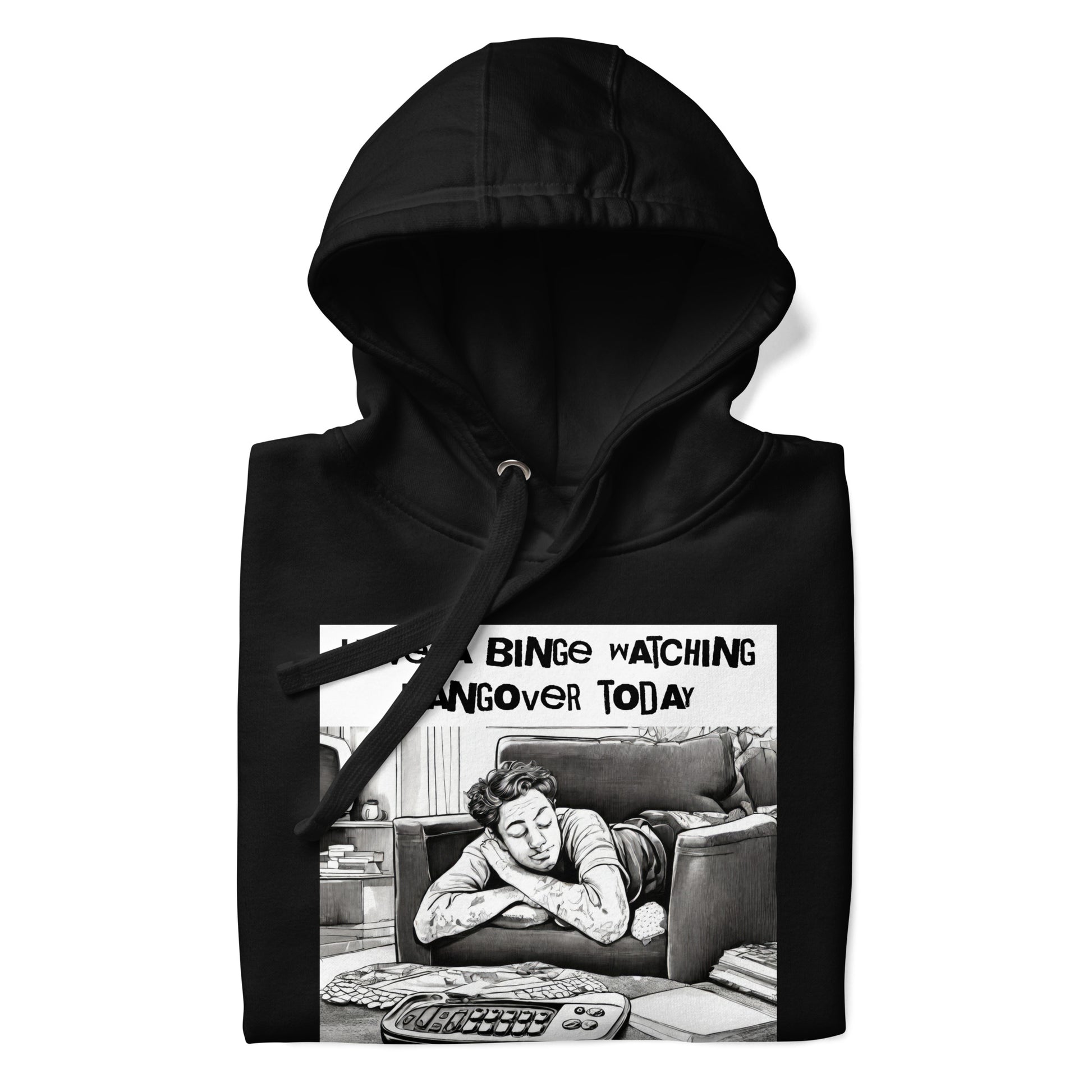 Binge Watching Hangover Men's Funny Hoodie