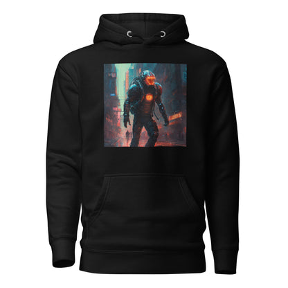 Futuristic Space Suit Men's Sci-Fi Hoodie Black