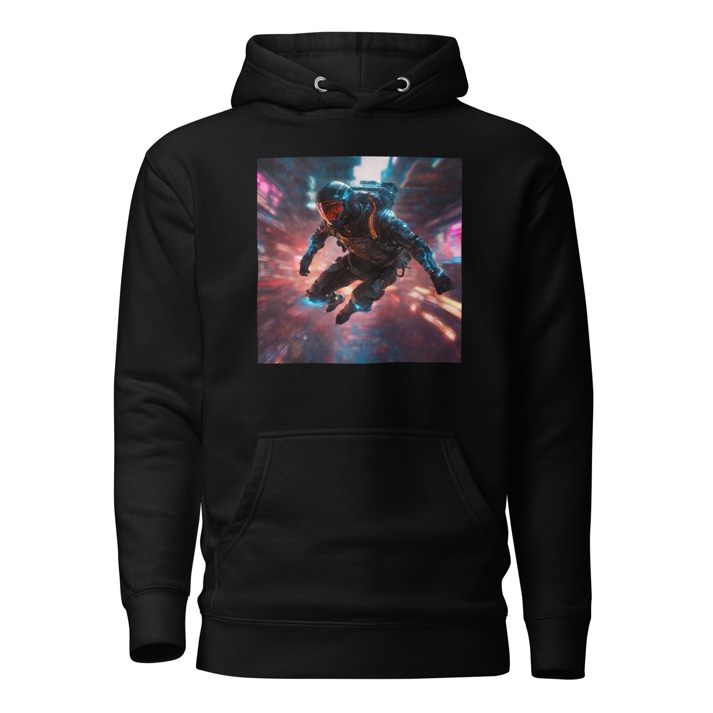 Cyberpunk Spaceman Men's Hoodie Black