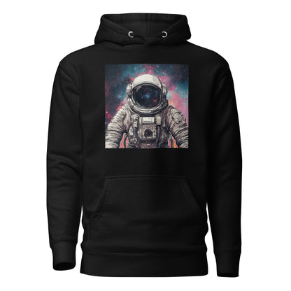 Galactic Astronaut Men's Pullover Sweatshirt Hoodie Black