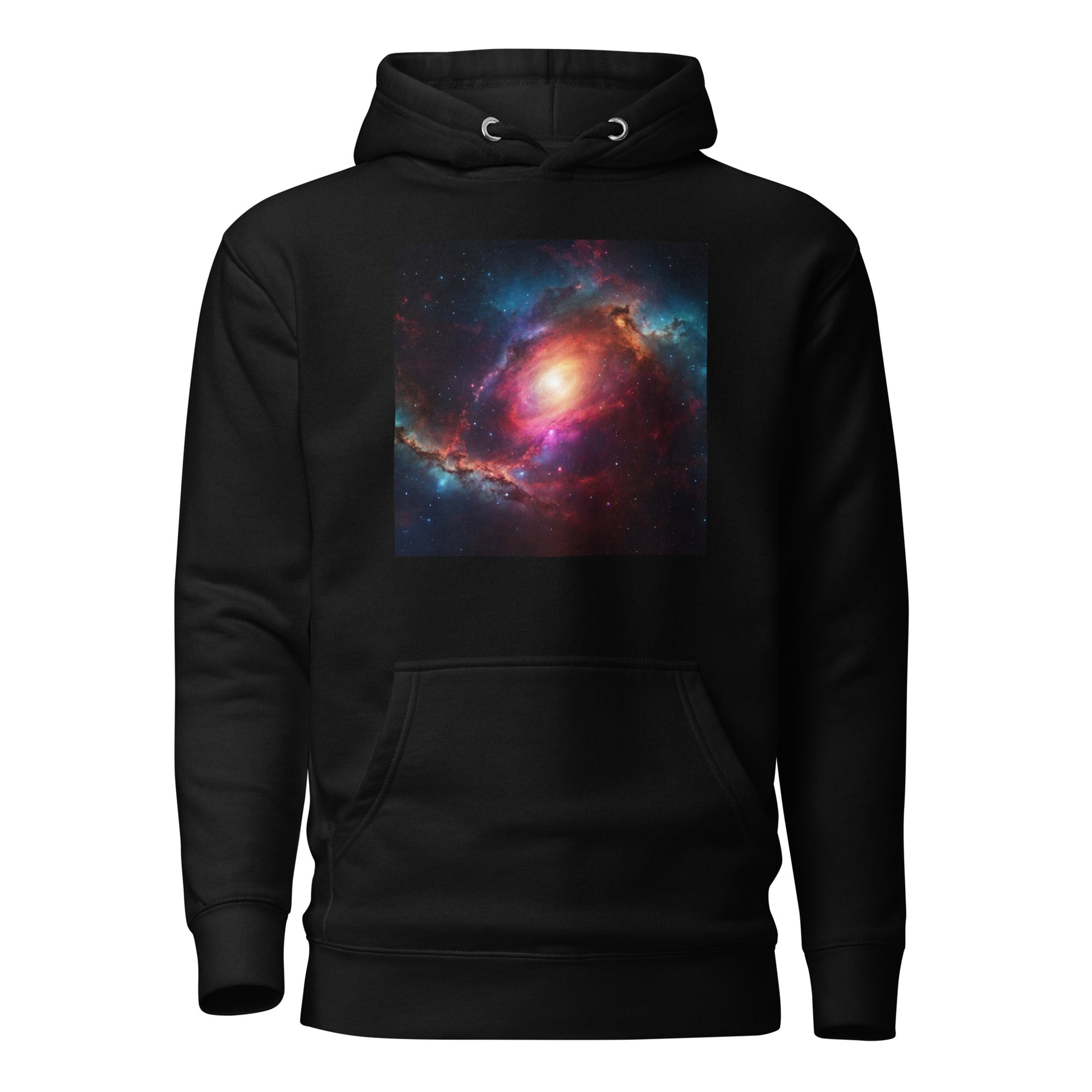 Cosmic Expanse Men's Outer Space Hoodie Black