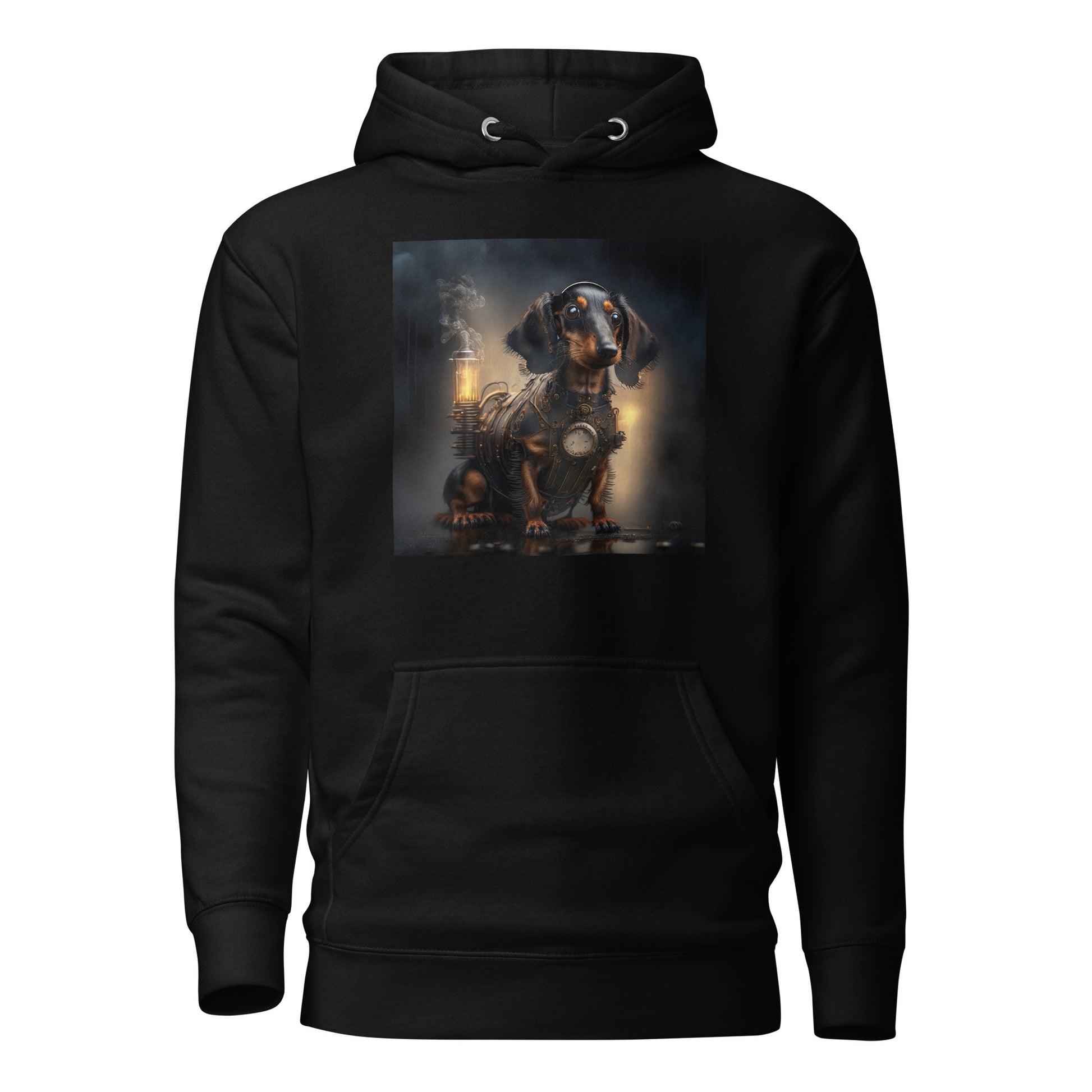 Pump Powered Pooch Men's Steampunk Hoodie Black