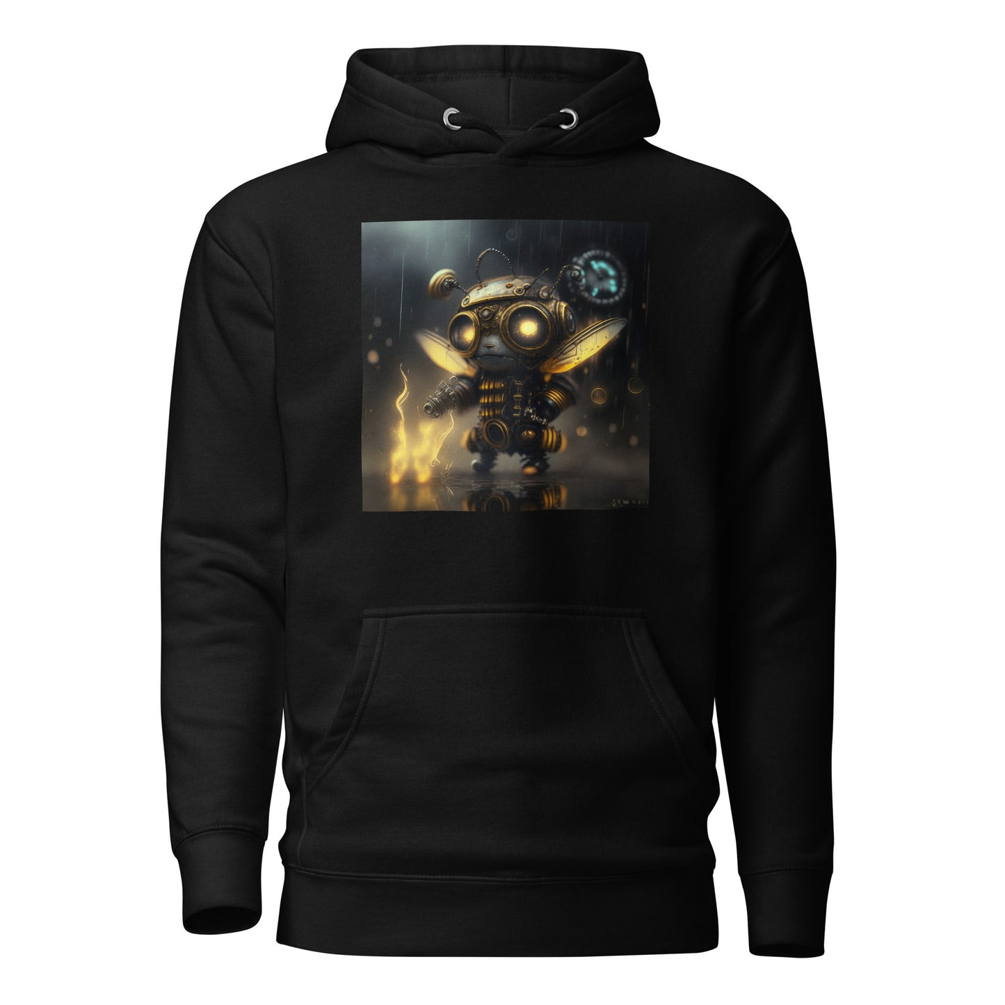 Bold Bee Men's Steampunk Hoodie Black