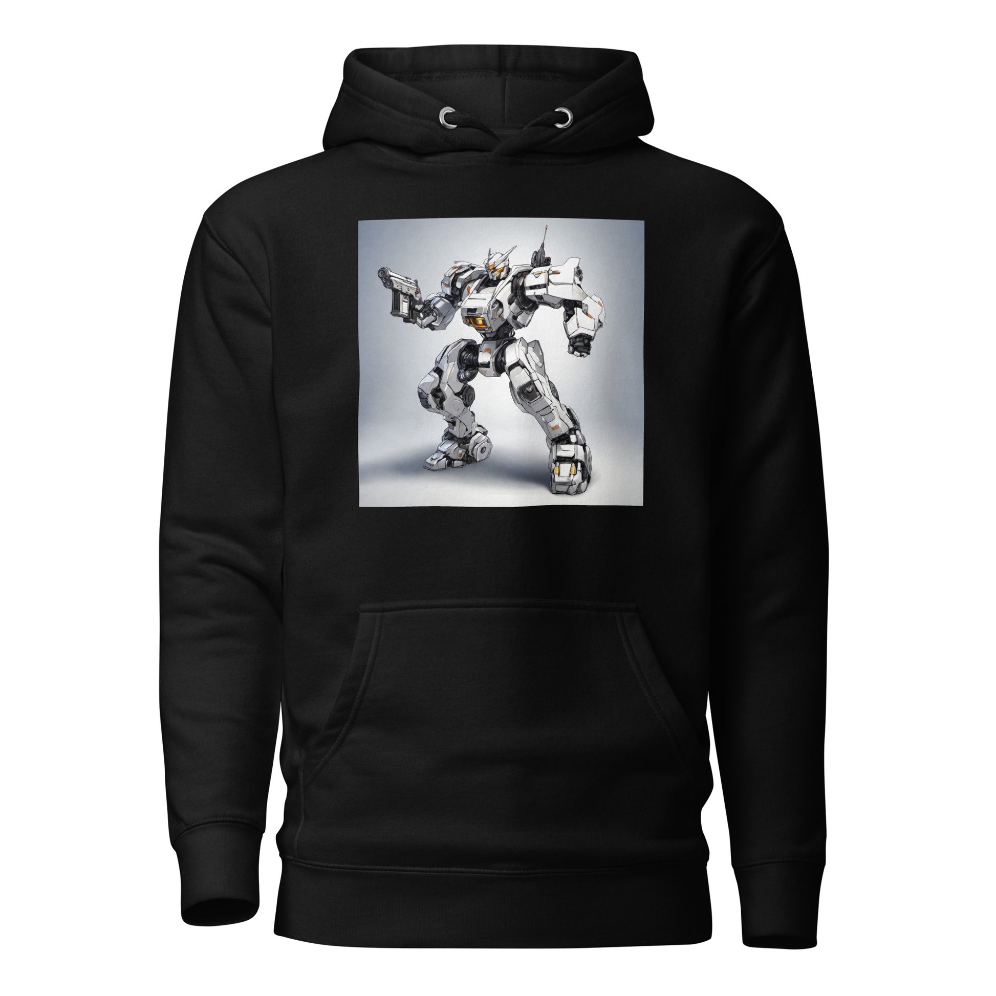 Cybernetic Machine Men's Anime Hoodie Black