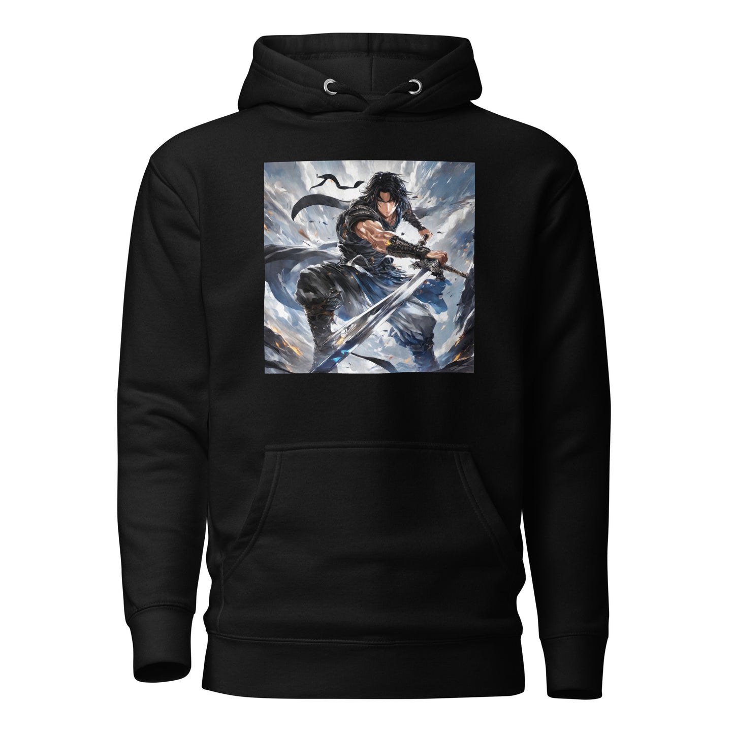 Victory is Mine Men's Anime Hoodie Black