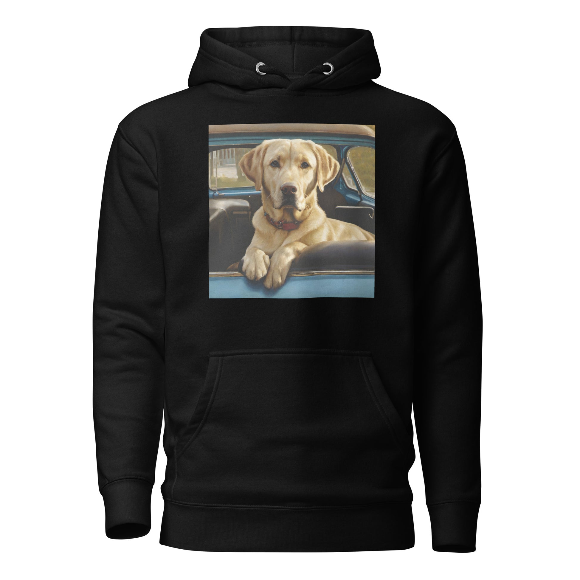 Best Buddy in Truck Men's Golden Lab Graphic Hoodie Black