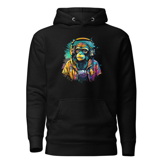 Monkey Music Men's Hoodie Black