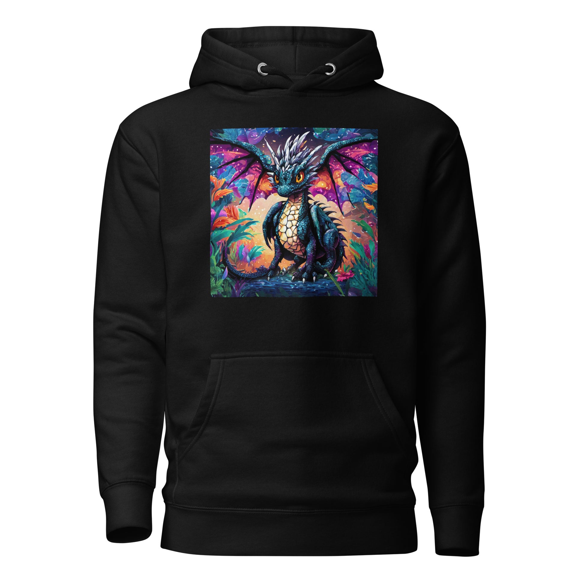 Pixel Dragon Men's Hoodie Black