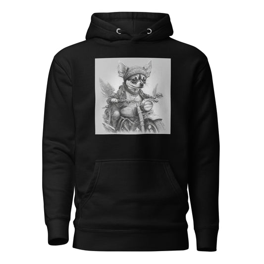 Tiny Speedster Chihuahua Men's Hoodie Black