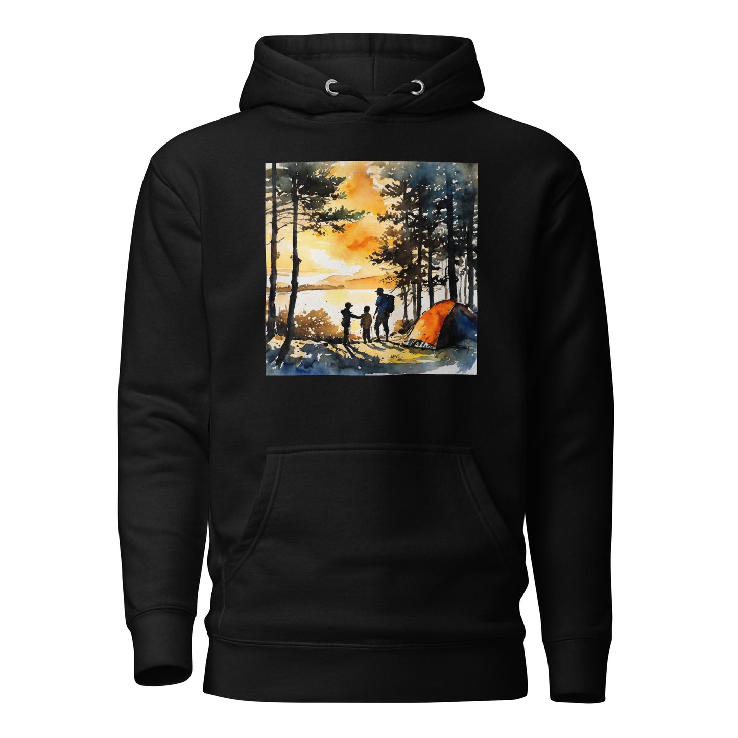 Nostalgic Camping with Dad Hoodie Black