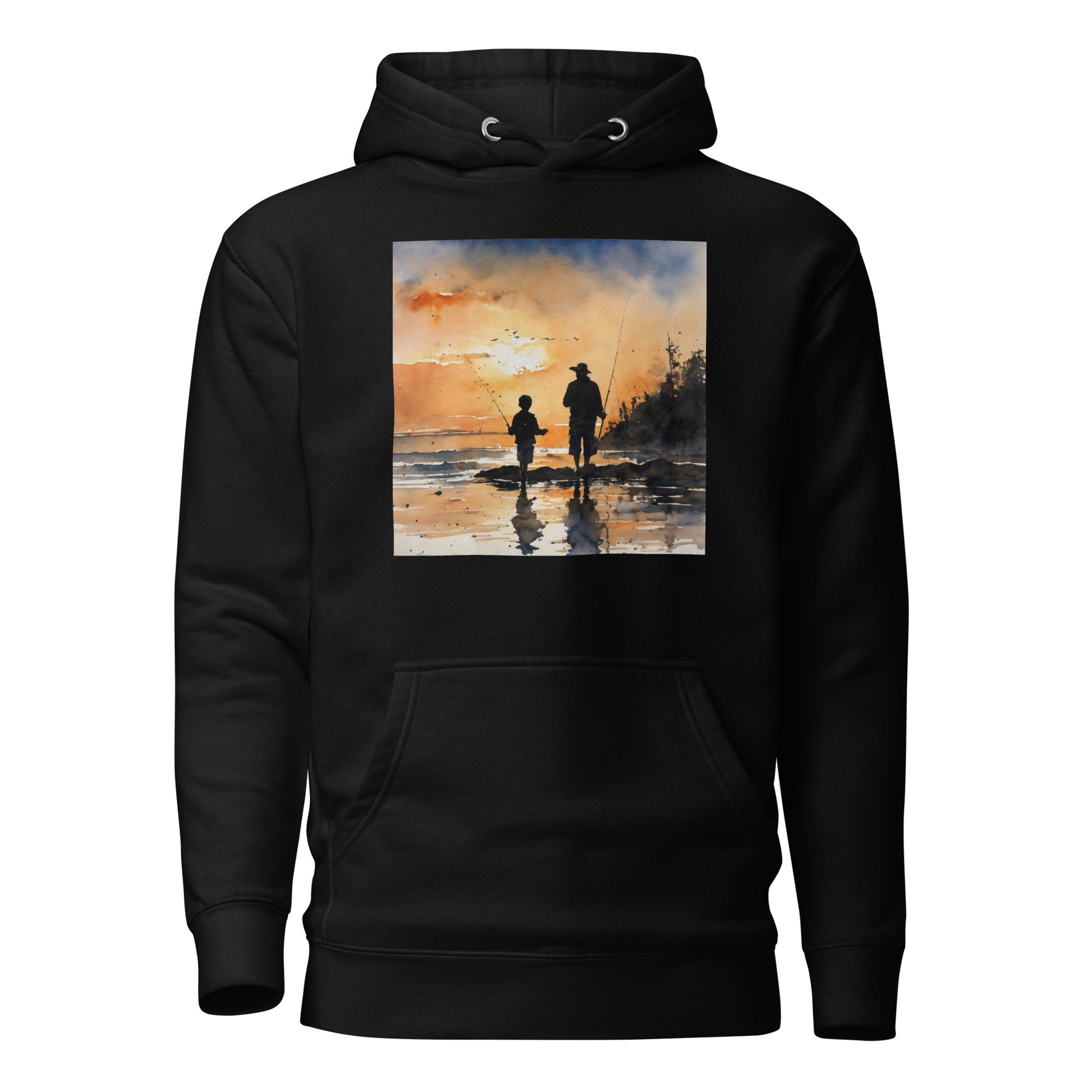 Fishing Days with Dad Hoodie Black