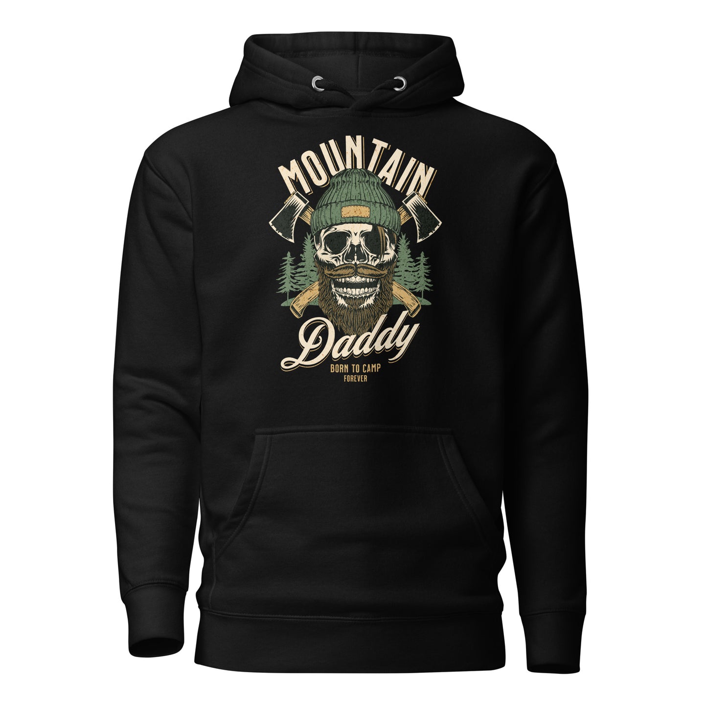 Mountain Daddy Men's Outdoors Hoodie Black