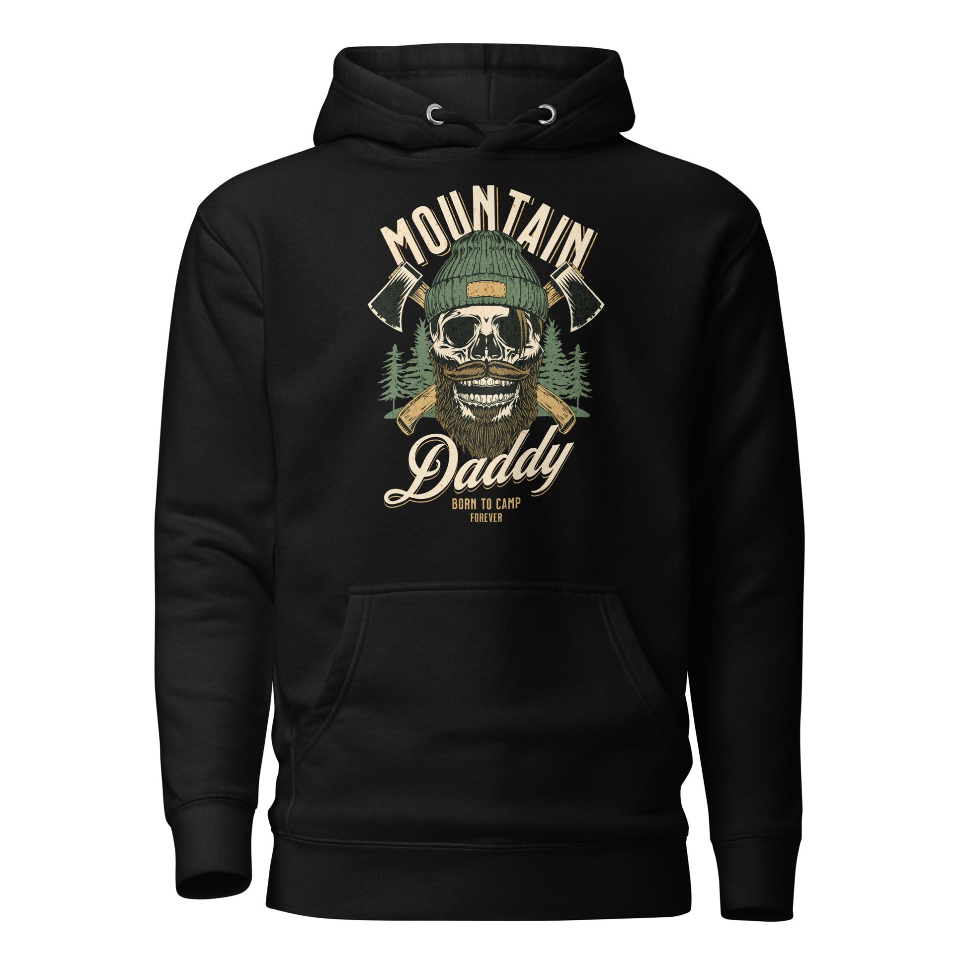 Mountain Daddy Men's Outdoors Hoodie Black