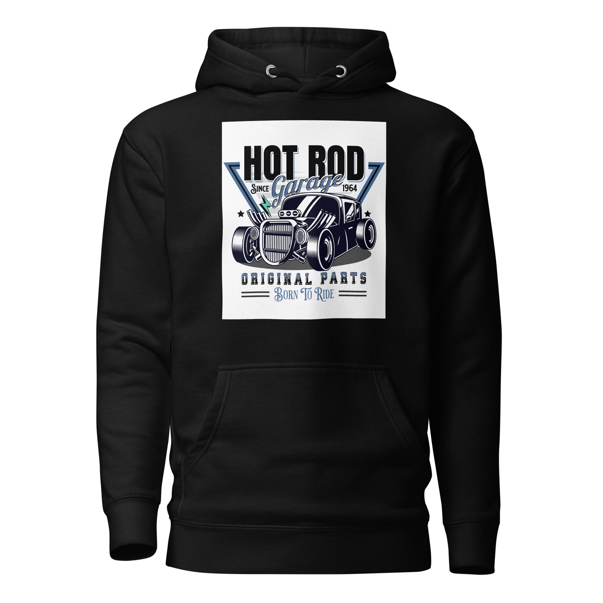 Hot Rod Garage Dad Hoodie Black