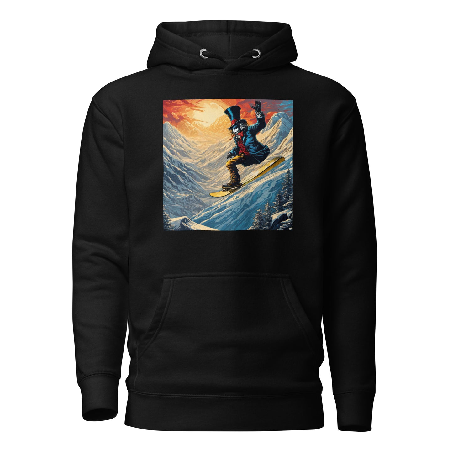 Mad Hatter Snowboarding Men's Hoodie Black