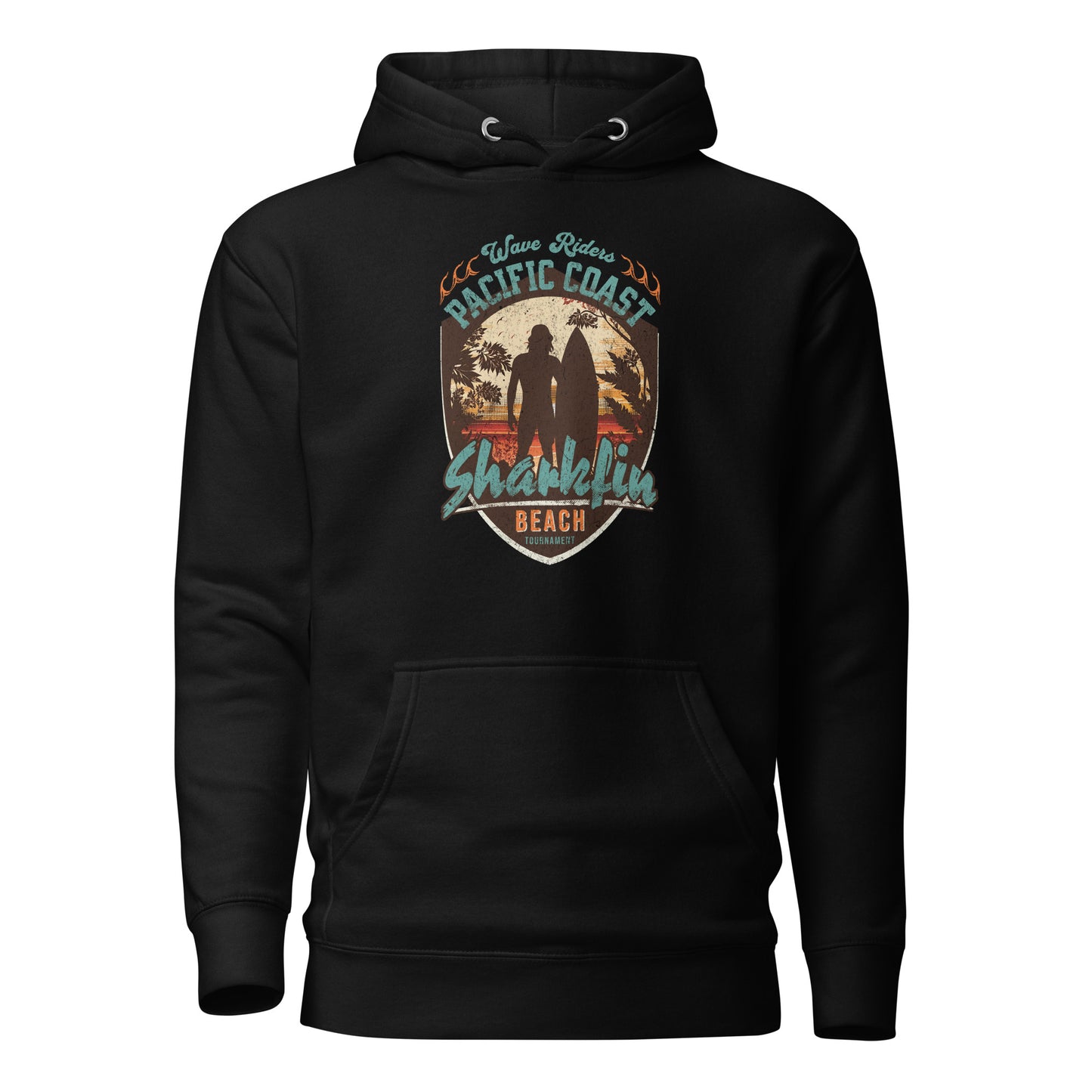 Pacific Coast Sharkfin Beach Men's Hoodie Black