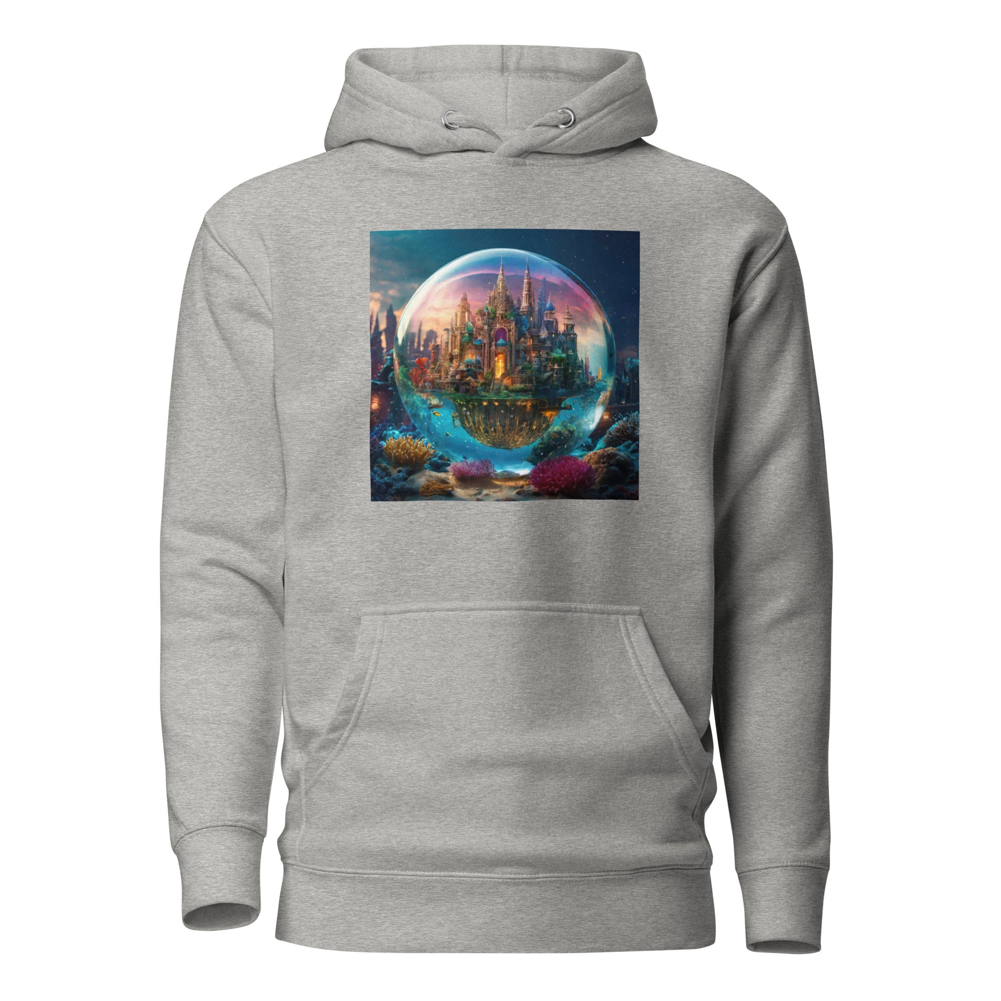 Atlantis in a Bubble Men's Hoodie Carbon Grey