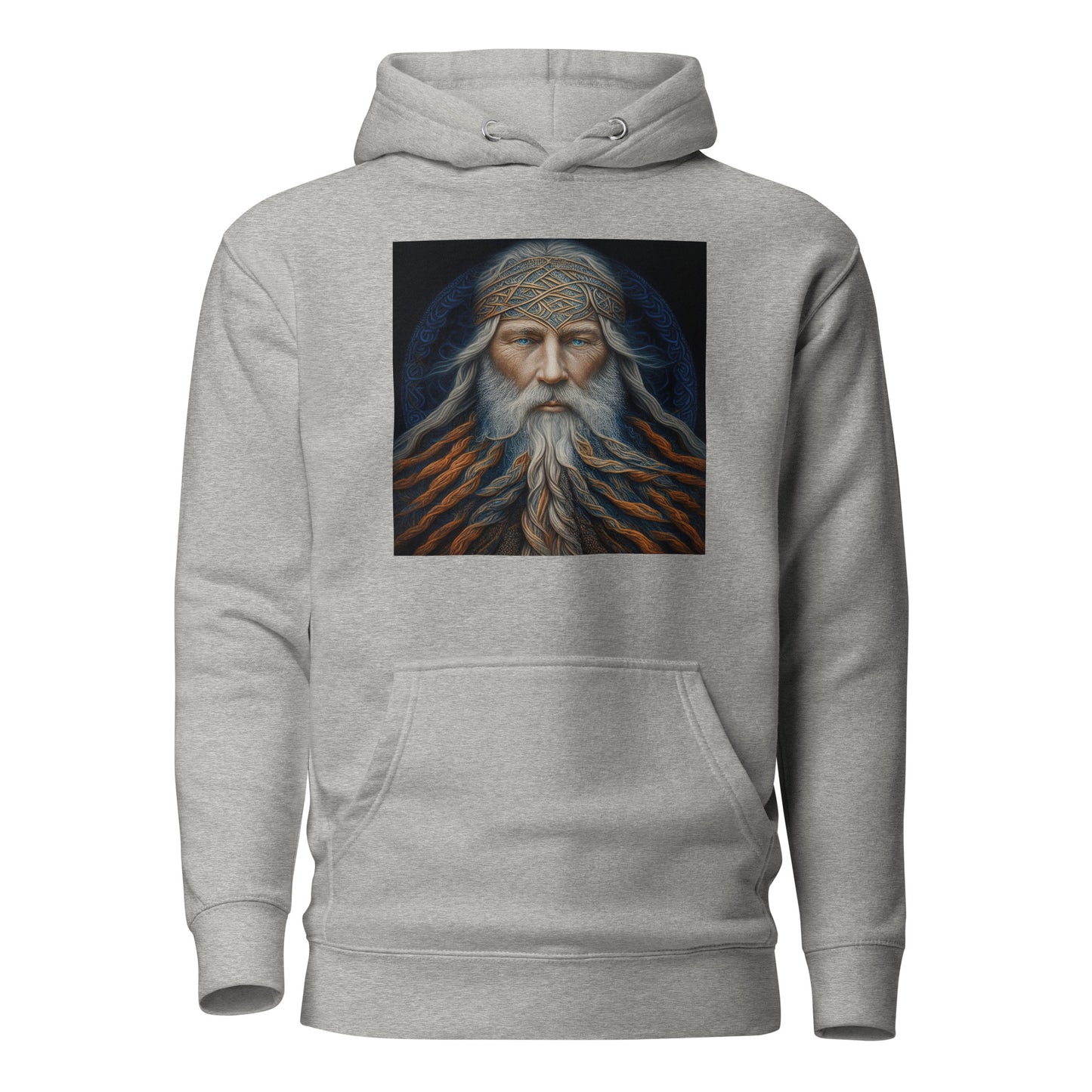 Bearded Wizard Men's Fantasy Hoodie Carbon Grey