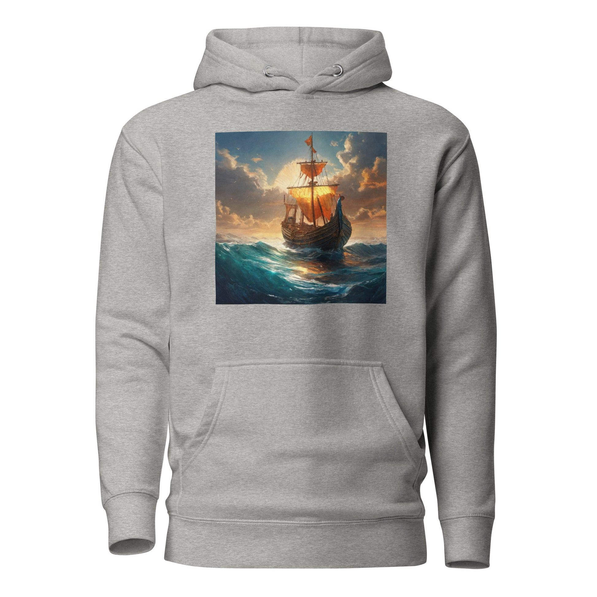 Sunset Ship Men's Hoodie Carbon Grey