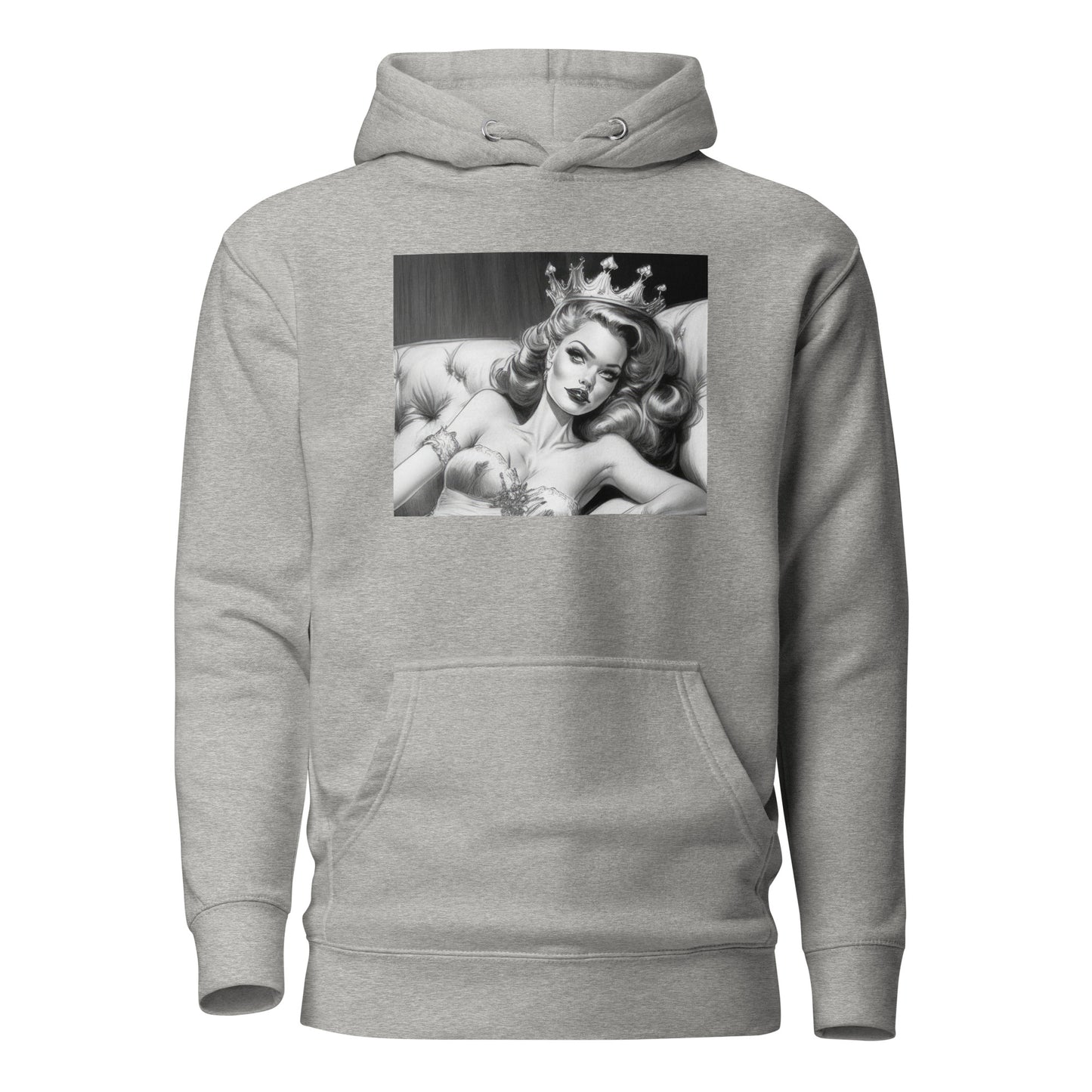 50's Pinup Men's Hoodie Carbon Grey