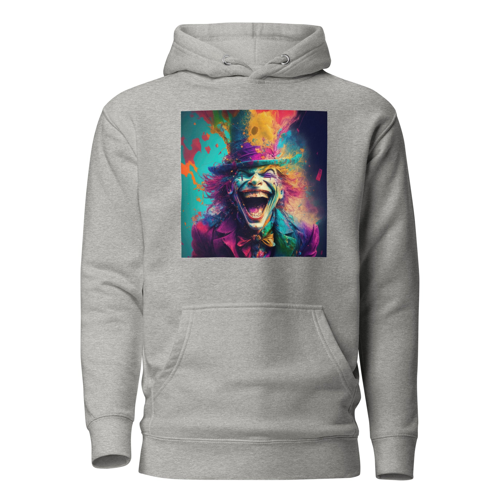 Crazy Mad Hatter Men's Alice in Wonderland Hoodie Carbon Grey