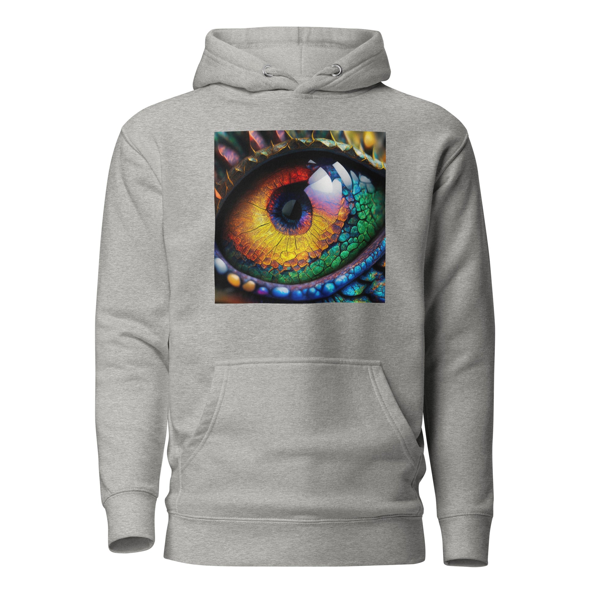 Dragon's Eye Men's Fantasy Hoodie Carbon Grey