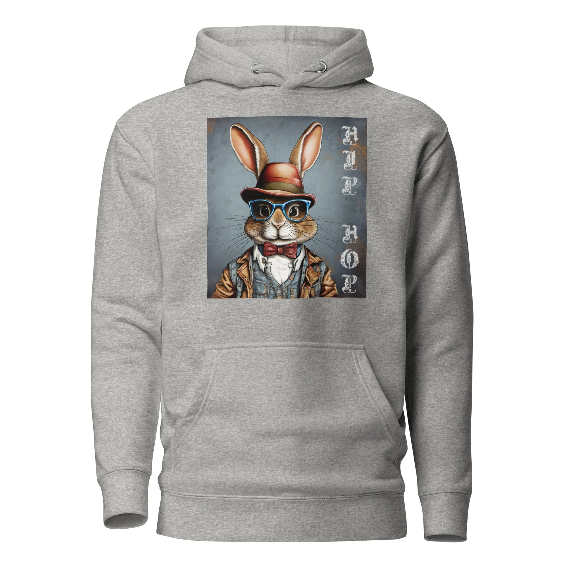 Hip Hop Men's Funny Hoodie Carbon Grey