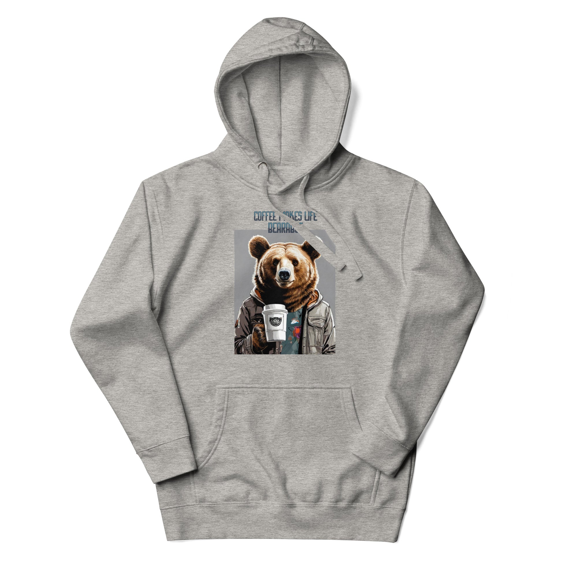 Coffee Makes Life Bearable Men's Funny Hoodie