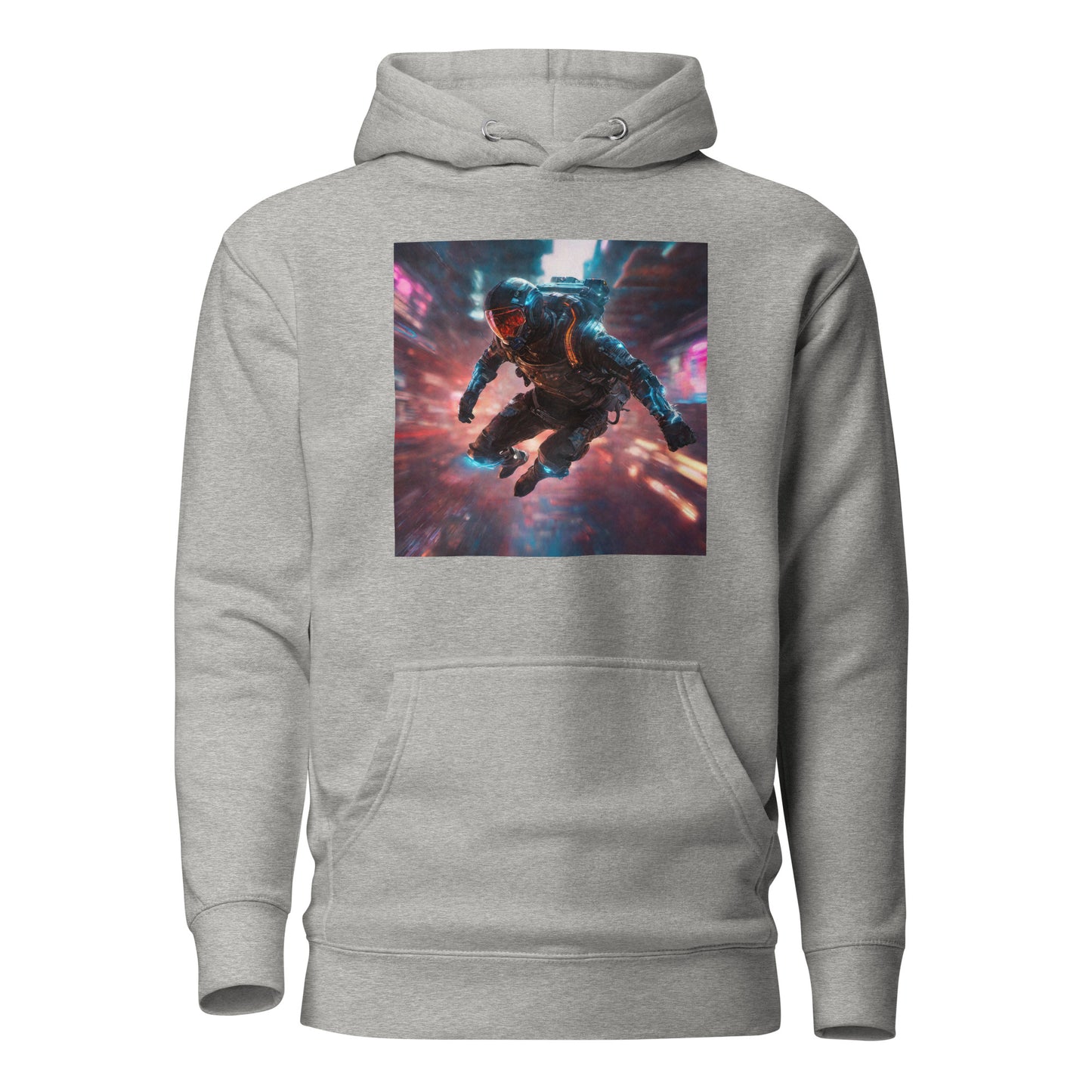 Cyberpunk Spaceman Men's Hoodie Carbon Grey