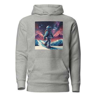 Snowboarding Astronaut Men's Hoodie Carbon Grey