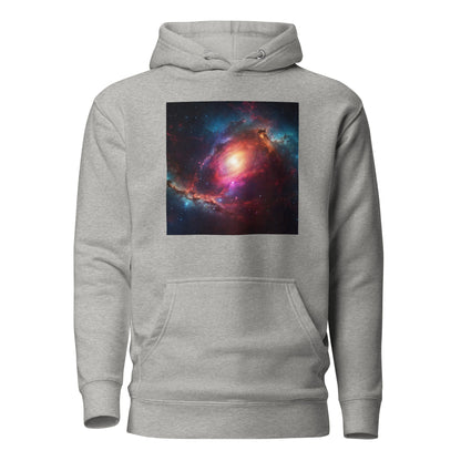 Cosmic Expanse Men's Outer Space Hoodie Carbon Grey