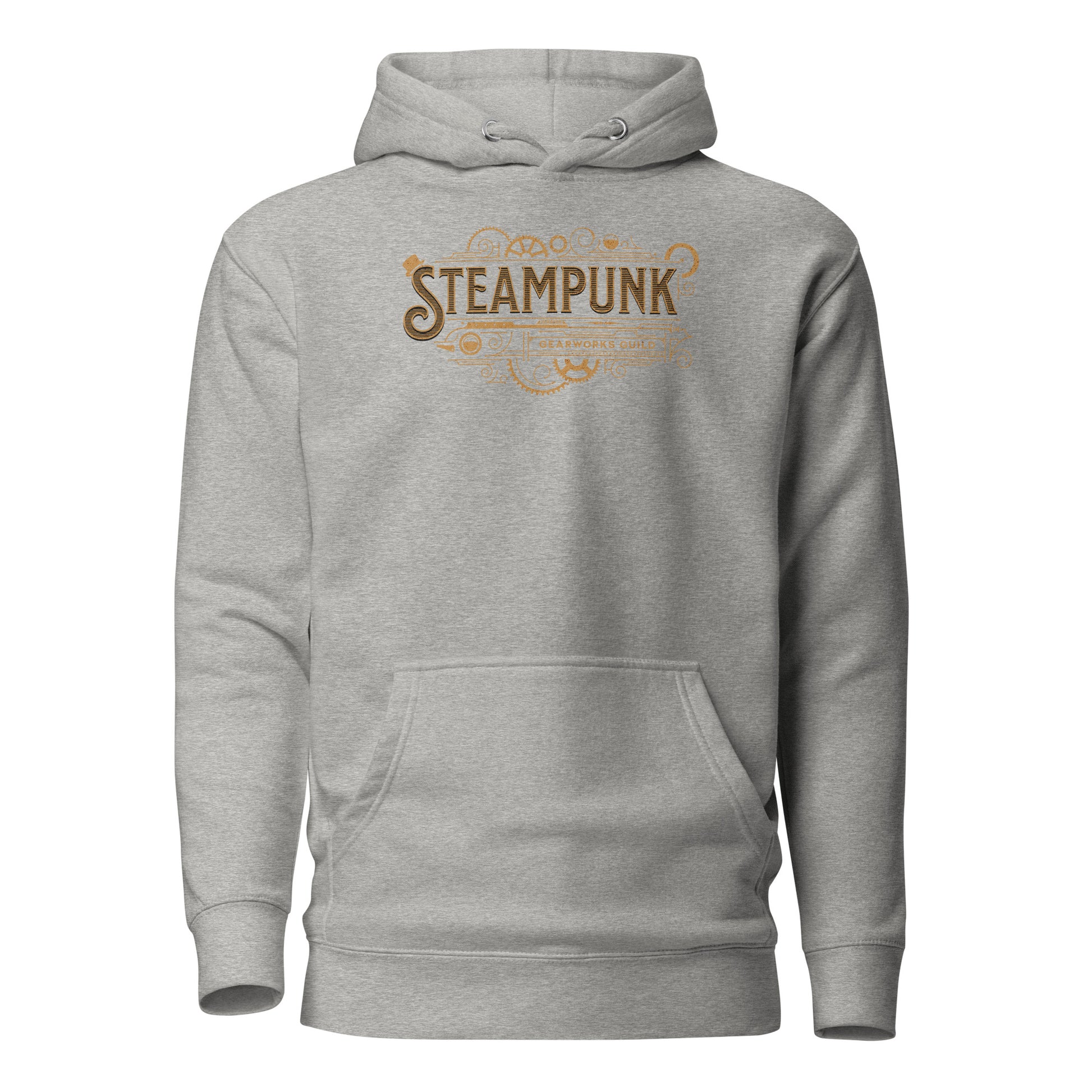 Steampunk Gearworks Guild Men's Hoodie Carbon Grey