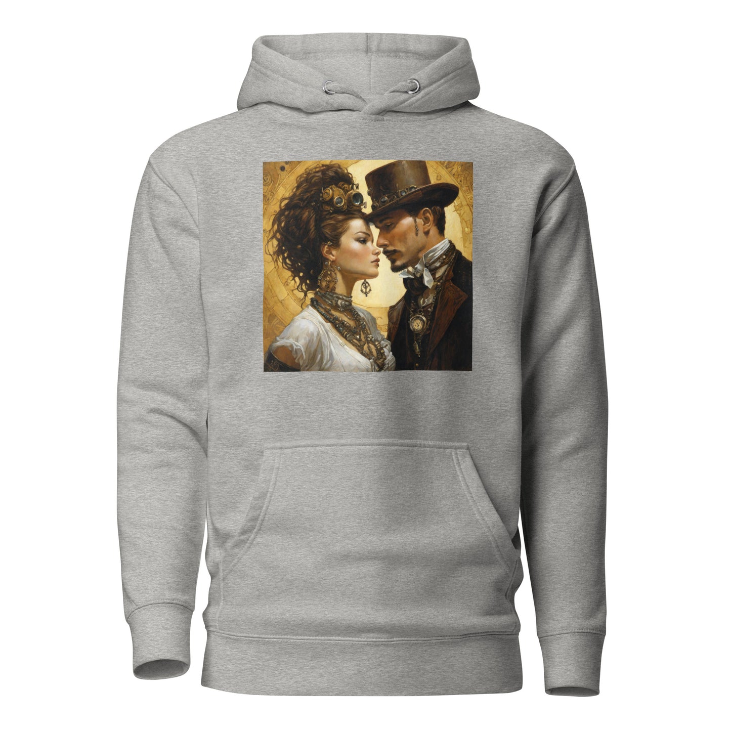 Steampunk Love Men's Hoodie Carbon Grey